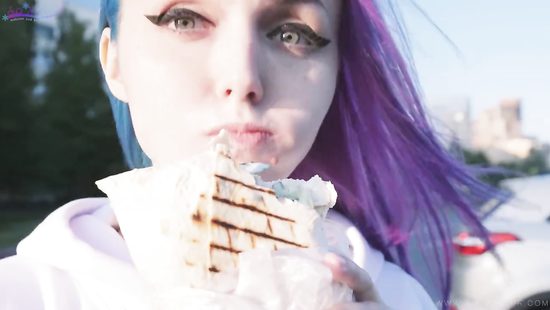 Анальная благодарность за купленную Шаверму