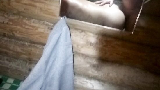 банный день  в деревенской бане