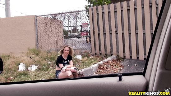 За несколько долларов студентка сделала в машине минет и дала пикаперу