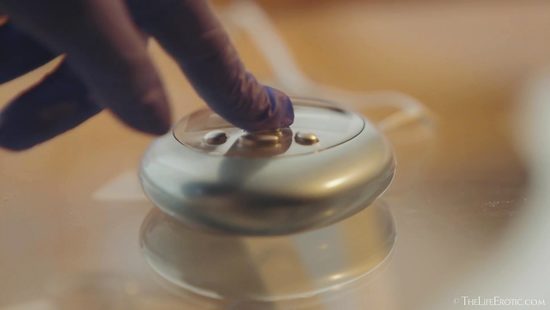 Учёная изучает мастурбацию блондинки с идеальным телом