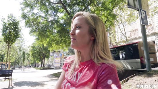 Заинтересовал блондинку пачкой евро и развёл на секс на улице