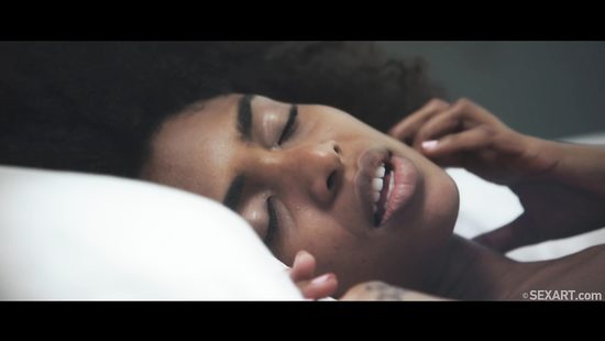 Негритянка и белая красотка доводят друг дружку до оргазмов кунилингусом